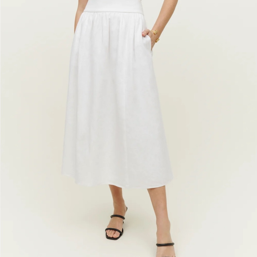 Reformation Louise Linen Two Piece Set 0 - Picture 12 of 13